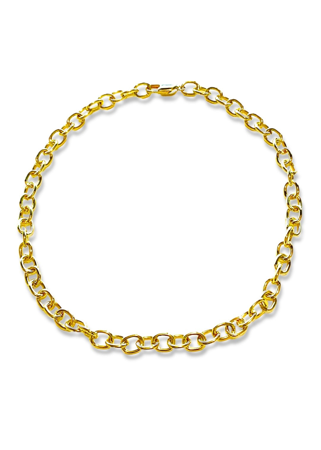 Classic O Link Gold Chain Necklace