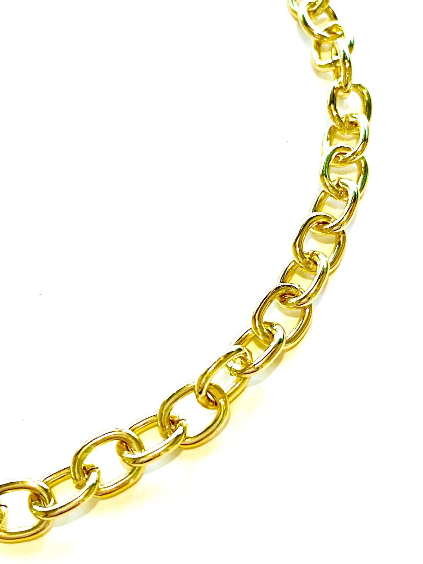 Classic O Link Gold Chain Necklace