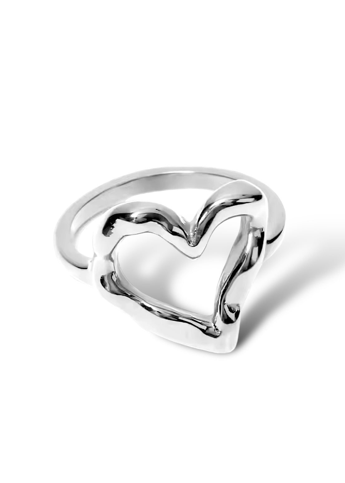 Corazón Ring White Gold