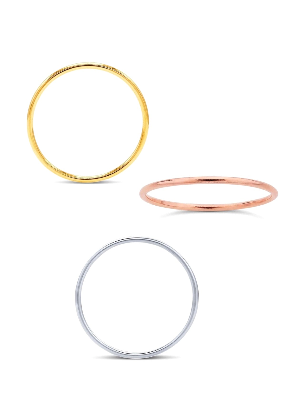 Round Wire Stackable Rings